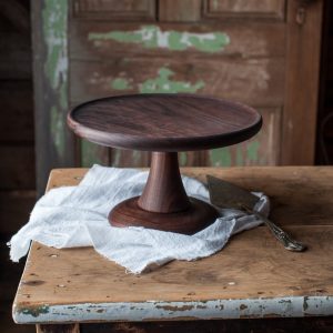 Dark wood Cake Stand